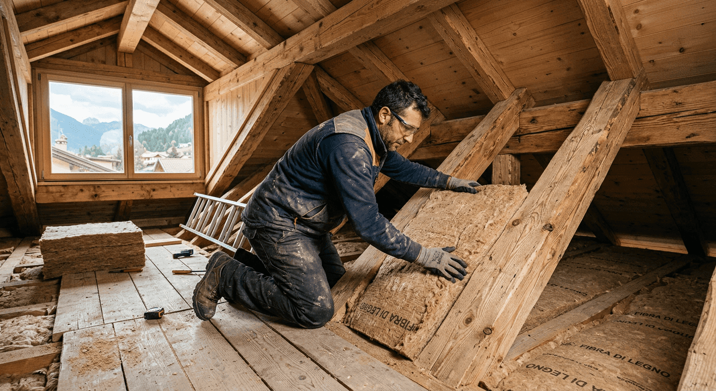 Isolamento del Sottotetto in Trentino: Materiali Costi e Detrazioni